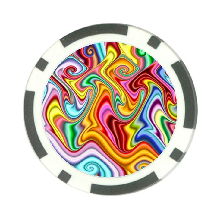 Rainbow Gnarls Poker Chip Card Guard