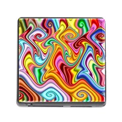 Rainbow Gnarls Memory Card Reader (square) by WolfepawFractals