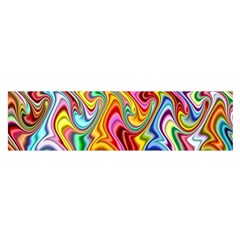 Rainbow Gnarls Satin Scarf (oblong) by WolfepawFractals