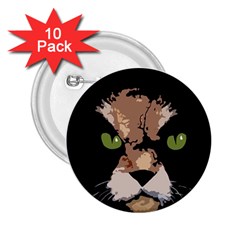 Cat  2 25  Buttons (10 Pack)  by Valentinaart