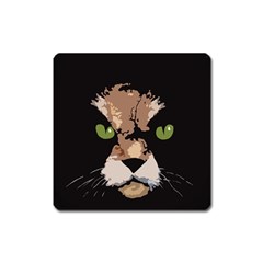 Cat  Square Magnet by Valentinaart