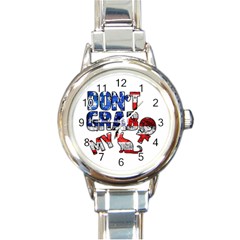 Dont Grab My Round Italian Charm Watch by Valentinaart