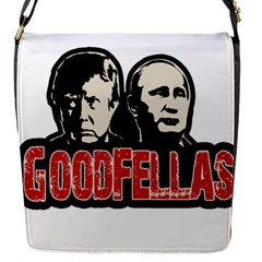 Goodfellas Putin And Trump Flap Messenger Bag (s) by Valentinaart