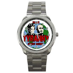 Make Tyranny Great Again Sport Metal Watch by Valentinaart