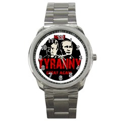 Make Tyranny Great Again Sport Metal Watch by Valentinaart