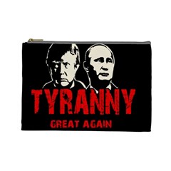 Make Tyranny Great Again Cosmetic Bag (large)  by Valentinaart