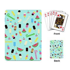 Summer Pattern Playing Card by Valentinaart
