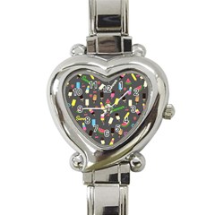 Summer Pattern Heart Italian Charm Watch by Valentinaart