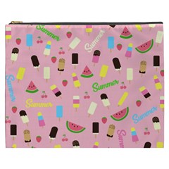 Summer Pattern Cosmetic Bag (xxxl)  by Valentinaart