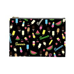 Summer Pattern Cosmetic Bag (large)  by Valentinaart