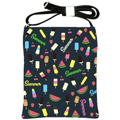 Summer Pattern Shoulder Sling Bags by Valentinaart