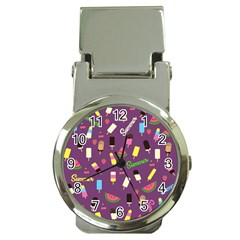 Summer pattern Money Clip Watches