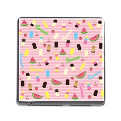 Summer Pattern Memory Card Reader (square) by Valentinaart