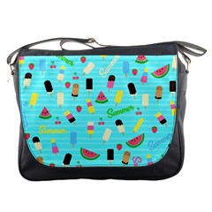 Summer Pattern Messenger Bags by Valentinaart