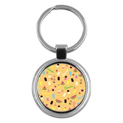 Summer Pattern Key Chains (round)  by Valentinaart