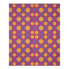 Colorful Geometric Polka Print Shower Curtain 60  X 72  (medium)  by dflcprints