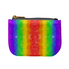 Striped Painted Rainbow Mini Coin Purses by Brini