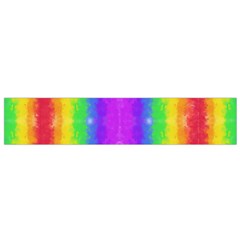 Striped Painted Rainbow Flano Scarf (small) by Brini