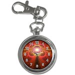 Liquid Sunset, A Beautiful Fractal Burst Of Fiery Colors Key Chain Watches Front