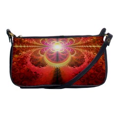 Liquid Sunset, A Beautiful Fractal Burst Of Fiery Colors Shoulder Clutch Bags