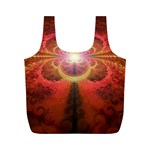 Liquid Sunset, A Beautiful Fractal Burst Of Fiery Colors Full Print Recycle Bags (M)  Front