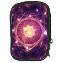 A Gold And Royal Purple Fractal Map Of The Stars Compact Camera Cases