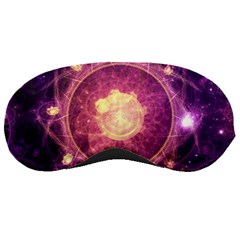 A Gold And Royal Purple Fractal Map Of The Stars Sleeping Masks