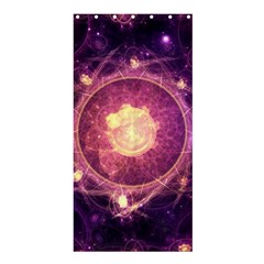 A Gold And Royal Purple Fractal Map Of The Stars Shower Curtain 36  X 72  (stall) 
