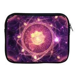 A Gold And Royal Purple Fractal Map Of The Stars Apple Ipad 2/3/4 Zipper Cases by jayaprime