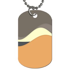 Wave Chevron Waves Material Dog Tag (two Sides)