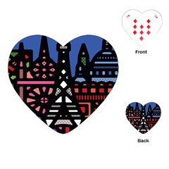 7 Wonders World Playing Cards (heart)  by Mariart