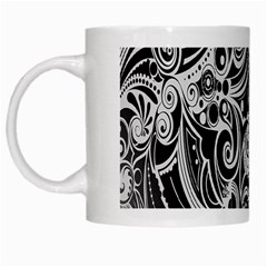 Black White Shape White Mugs