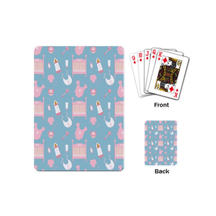 Baby Girl Accessories Pattern Pacifier Playing Cards (Mini) 