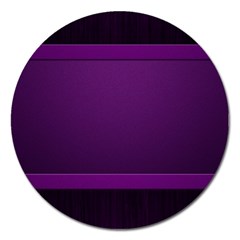 Board Purple Line Magnet 5  (round) by Mariart