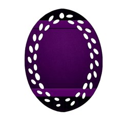 Board Purple Line Ornament (oval Filigree)