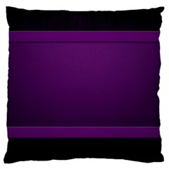 Board Purple Line Large Flano Cushion Case (one Side)