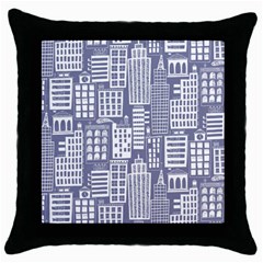 Building Citi Town Cityscape Throw Pillow Case (Black)