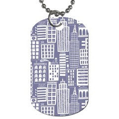 Building Citi Town Cityscape Dog Tag (Two Sides)