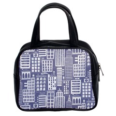 Building Citi Town Cityscape Classic Handbags (2 Sides) by Mariart
