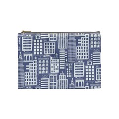 Building Citi Town Cityscape Cosmetic Bag (medium)  by Mariart