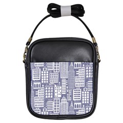 Building Citi Town Cityscape Girls Sling Bags by Mariart