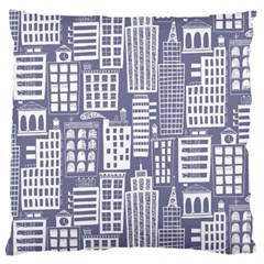 Building Citi Town Cityscape Large Cushion Case (One Side)