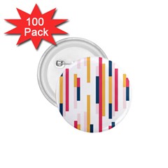 Geometric Line Vertical Rainbow 1 75  Buttons (100 Pack)  by Mariart