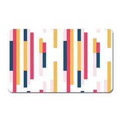 Geometric Line Vertical Rainbow Magnet (rectangular)