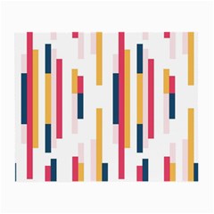 Geometric Line Vertical Rainbow Small Glasses Cloth (2-side) by Mariart