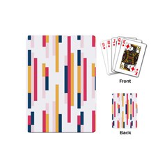 Geometric Line Vertical Rainbow Playing Cards (mini) 