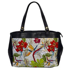 Flower Floral Red Green Tropical Office Handbags by Mariart
