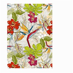 Flower Floral Red Green Tropical Large Garden Flag (two Sides)