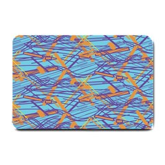 Geometric Line Cable Love Small Doormat  by Mariart
