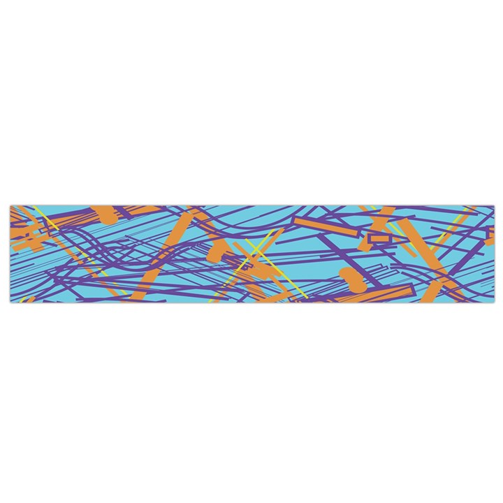 Geometric Line Cable Love Flano Scarf (Small)